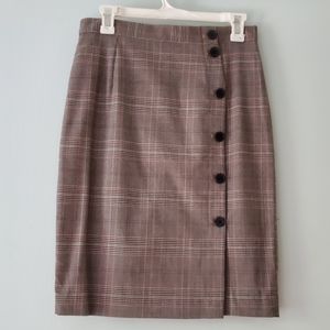 H&M Plaid Pencil Skirt